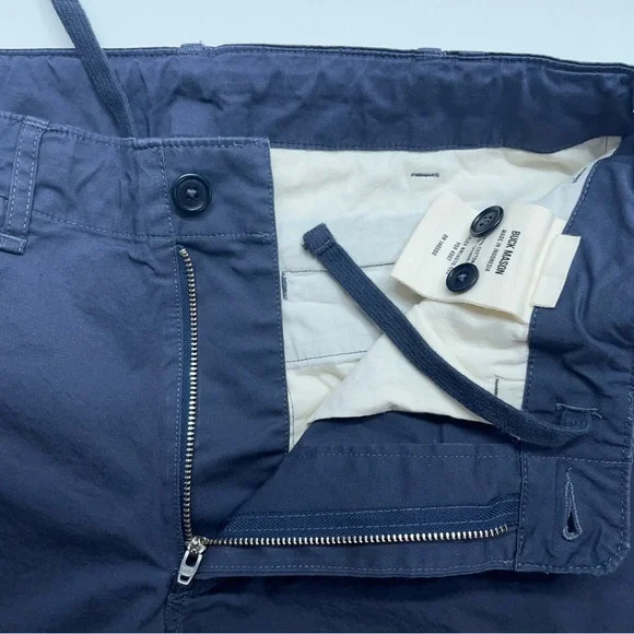 Buck Mason Deck Shorts Mens Size 30 Blue Cotton Spandex 7” Inseam Drawstring - Picture 3 of 11